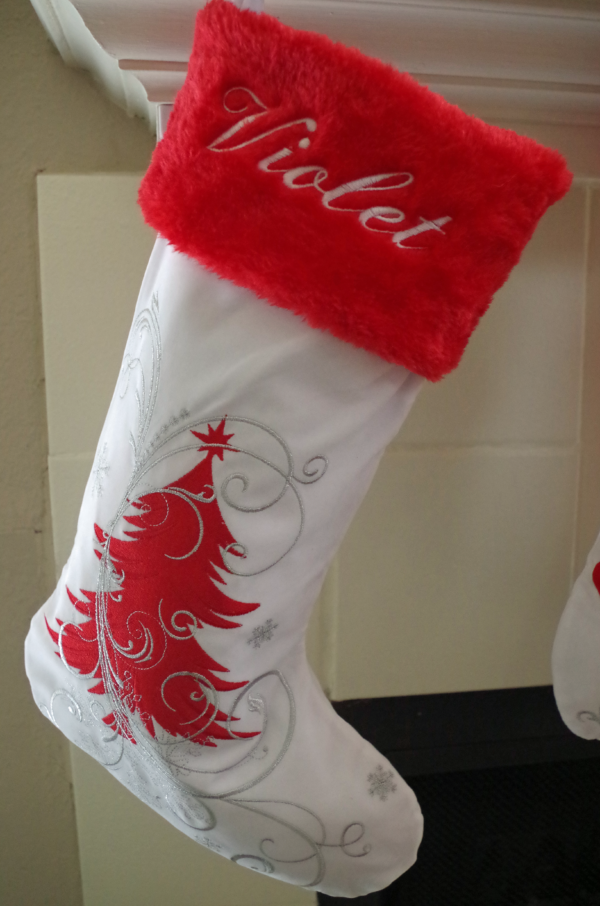 Christmas Stockings - LUXURIOUS RED/WHITE/SILVER Series - Image 7