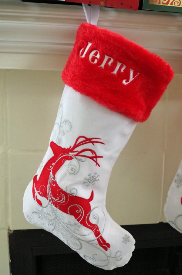 Christmas Stockings - LUXURIOUS RED/WHITE/SILVER Series - Image 6