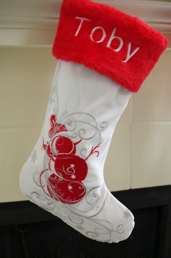 Christmas Stockings - LUXURIOUS RED/WHITE/SILVER Series - Image 4