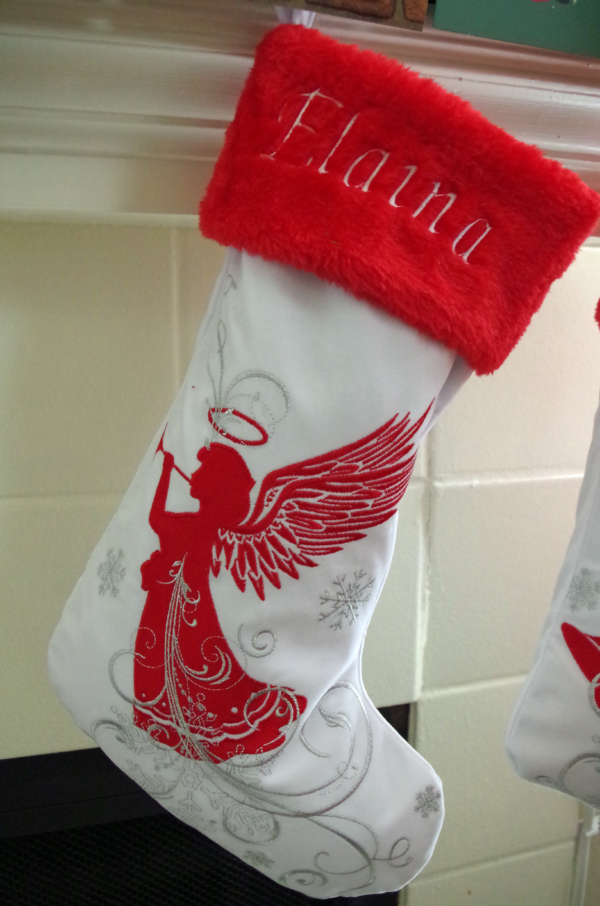 Christmas Stockings - LUXURIOUS RED/WHITE/SILVER Series - Image 3