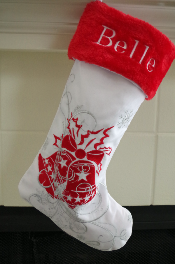 Christmas Stockings - LUXURIOUS RED/WHITE/SILVER Series - Image 2